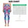 Vibrant Tie Dye Floral Bursts for Yoga, Pilates and Everyday Activewear Leggings - 1