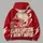 Football Helmet and Lightning Bolts for Game Day and Casual Weekend Everyday Wear All-over Print Hoodie (Lightweight) - 5