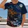 Moonlit Tropical Coastal Cityscape for Relaxed Summer Evenings by the Seaside All-over Print Unisex T-shirt - 2