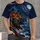 Moonlit Tropical Coastal Cityscape for Relaxed Summer Evenings by the Seaside All-over Print Unisex T-shirt - 4
