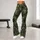 Dark Green Rose Floral Motifs for Yoga, Pilates, and Everyday Errands Leggings - 10