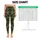 Dark Green Rose Floral Motifs for Yoga, Pilates, and Everyday Errands Leggings - 1
