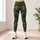 Dark Green Rose Floral Motifs for Yoga, Pilates, and Everyday Errands Leggings - 4
