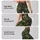 Dark Green Rose Floral Motifs for Yoga, Pilates, and Everyday Errands Leggings - 2