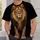 Golden Lion Portrait for Bold Streetwear and Everyday Summer Adventures All-over Print Unisex T-shirt - 5