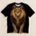 Golden Lion Portrait for Bold Streetwear and Everyday Summer Adventures All-over Print Unisex T-shirt - 1