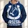 Horseshoe Football Emblem for Game Day and Casual Wear All-over Print Hoodie (Lightweight) - 1