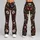 Vintage Burgundy And Ivory Wildflowers For Yoga, Pilates, And Everyday Casual Wear Leggings - 9