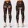 Vintage Burgundy And Ivory Wildflowers For Yoga, Pilates, And Everyday Casual Wear Leggings - 3