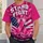 Pink Ribbon And American Flag Breast Cancer Awareness Support For Women And Men All-over Print Unisex T-shirt - 5
