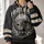 Vintage Football Helmet Laurel Crest for Game Day and Everyday Casual Wear All-over Print Hoodie (Lightweight) - 2