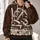 Football Touchdown and Goalpost Emblem for Game Day Fans and Weekend Sportswear All-over Print Hoodie (Lightweight) - 2
