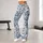Blue And White Floral Blooms For Yoga, Pilates, And Everyday Outings Leggings - 11