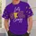 Violet Football Lace Detail for Game Day Style and Spirited Fan Wear All-over Print Unisex T-shirt - 5