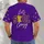 Violet Football Lace Detail for Game Day Style and Spirited Fan Wear All-over Print Unisex T-shirt - 6