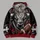 Bison Head and Football Emblem for Game Day Fans and Casual Weekend Wear Gifts All-over Print Hoodie (Lightweight) - 5