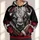 Bison Head and Football Emblem for Game Day Fans and Casual Weekend Wear Gifts All-over Print Hoodie (Lightweight) - 1