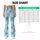 Blue Gingham Daisy Flowers for Yoga, Pilates, and Everyday Activewear Leggings - 7