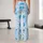 Blue Gingham Daisy Flowers for Yoga, Pilates, and Everyday Activewear Leggings - 10