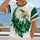 Bold Emerald Eagle Head with Racing Stripes for Outdoor Adventures and Wildlife Lovers All-over Print Unisex T-shirt - 2