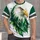 Bold Emerald Eagle Head with Racing Stripes for Outdoor Adventures and Wildlife Lovers All-over Print Unisex T-shirt - 4