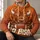 Fierce Bison Football Artwork for Autumn Game Day and Everyday Wear All-over Print Hoodie (Lightweight) - 6