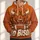 Fierce Bison Football Artwork for Autumn Game Day and Everyday Wear All-over Print Hoodie (Lightweight) - 1