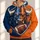 Split-Tone Bull Shield and Football for Game Day, Tailgates and Casual Weekend Wear All-over Print Hoodie (Lightweight) - 1