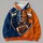 Split-Tone Bull Shield and Football for Game Day, Tailgates and Casual Weekend Wear All-over Print Hoodie (Lightweight) - 4