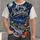 Blue Snowy Christmas Tree and Cabin for Cozy Holiday Gatherings with Family and Friends All-over Print Unisex T-shirt - 1