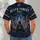 Firefighter Memorial Tribute With Roses And Flag Details For Remembrance Day Events All-over Print Unisex T-shirt - 6