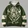 Bison Head and Football for Game Day Spirit and Casual Autumn Wear All-over Print Hoodie (Lightweight) - 4