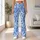 Blue And White Paisley Motifs For Yoga, Pilates And Everyday Style For Active Women Leggings - 10