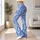Blue And White Paisley Motifs For Yoga, Pilates And Everyday Style For Active Women Leggings - 11