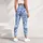 Blue And White Paisley Motifs For Yoga, Pilates And Everyday Style For Active Women Leggings - 5