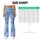 Blue And White Paisley Motifs For Yoga, Pilates And Everyday Style For Active Women Leggings - 7