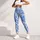 Blue And White Paisley Motifs For Yoga, Pilates And Everyday Style For Active Women Leggings - 6