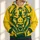 Bold Bison Head and Football for Game Day Cheer, Tailgates and Casual Campus Spirit All-over Print Hoodie (Lightweight) - 1