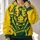 Bold Bison Head and Football for Game Day Cheer, Tailgates and Casual Campus Spirit All-over Print Hoodie (Lightweight) - 2