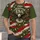 Olive Flag and Flying Eagle for Patriotic Summer Celebrations and July Gatherings All-over Print Unisex T-shirt - 4