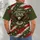 Olive Flag and Flying Eagle for Patriotic Summer Celebrations and July Gatherings All-over Print Unisex T-shirt - 6