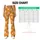 Orange And White Daisy Motifs for Yoga, Pilates, Commuting and Everyday Outings Style Leggings - 7