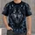 Baroque Wolf and Blue Filigree for Parties, Nightlife, and Everyday Gothic Style All-over Print Unisex T-shirt - 4