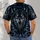 Baroque Wolf and Blue Filigree for Parties, Nightlife, and Everyday Gothic Style All-over Print Unisex T-shirt - 6