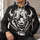 Bold Bison Head and Football for Game Day, Tailgating and Weekend Fan Wear Style All-over Print Hoodie (Lightweight) - 6