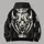 Bold Bison Head and Football for Game Day, Tailgating and Weekend Fan Wear Style All-over Print Hoodie (Lightweight) - 5