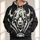 Bold Bison Head and Football for Game Day, Tailgating and Weekend Fan Wear Style All-over Print Hoodie (Lightweight) - 1