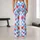 Bright Red Hearts And Sky Blue Checks For Yoga, Pilates And Everyday Active Outings Leggings - 10