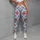 Bright Red Hearts And Sky Blue Checks For Yoga, Pilates And Everyday Active Outings Leggings - 4
