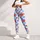 Bright Red Hearts And Sky Blue Checks For Yoga, Pilates And Everyday Active Outings Leggings - 6